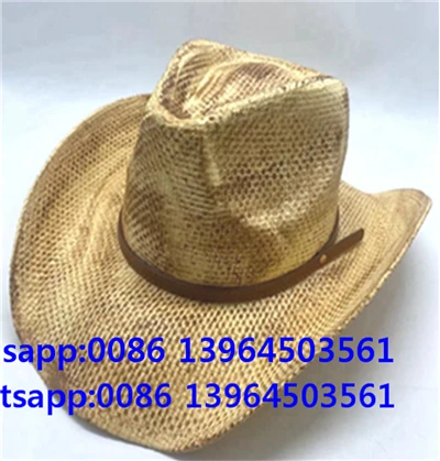 Mũ cao bồi nữ thắt lưng bện kiểu phương Tây cổ điển trang trí