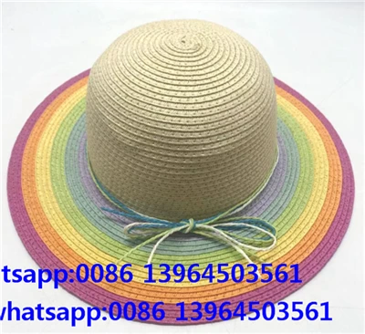 Mũ đi biển mùa hè bằng rơm giấy cho bé gái