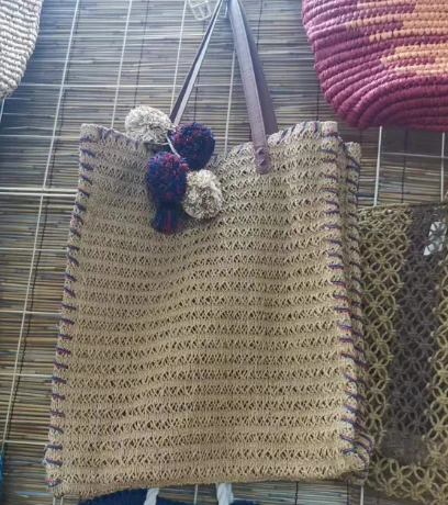 Túi tote mùa hè bằng giấy móc cho phụ nữ