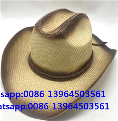 Mũ cao bồi rơm phong cách Jazz Unisex
