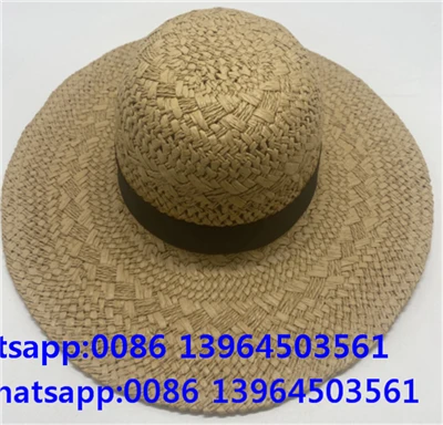 Mũ rơm đan tay cho phụ nữ có hoa văn