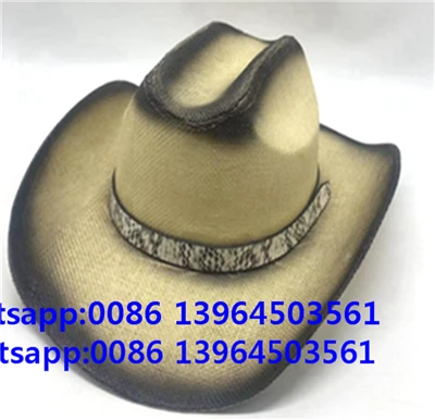Mũ lưỡi trai nam Fedora màu đen kiểu Cowboy Retro