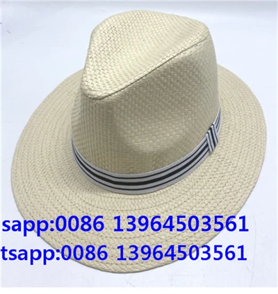 Mũ Panama Mũ Rơm Nam Màu Trơn