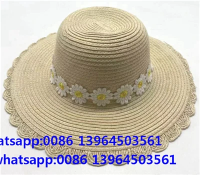 Mũ rơm dệt giấy vành rộng Daisy Ribbon cho nữ