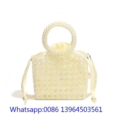 Túi cưới đính hạt ngọc trai