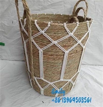 Giỏ lưu trữ dệt tròn
