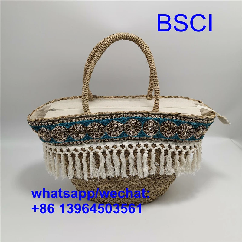 Túi đi bãi biển phụ nữ rơm